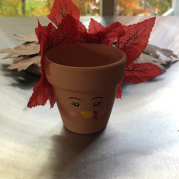 HAND CRAFTED- Upcycled- Turkey Terracotta Clay Pots -set of 2 - Picture 4 of 7